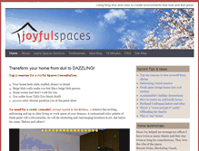 Tablet Screenshot of creatingjoyfulspaces.com